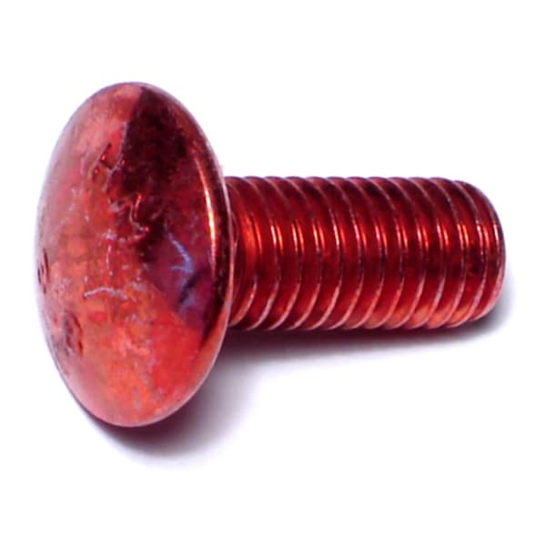 Midwest Fastener Carriage Bolt, Square Neck, 1.25mm (Coarse), 20 mm L, Steel, Red Rinsed Zinc, 15 PK 31182 - main